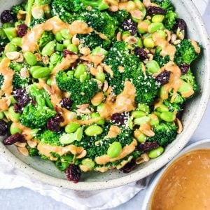 broccoli salad with thai peanut dressing