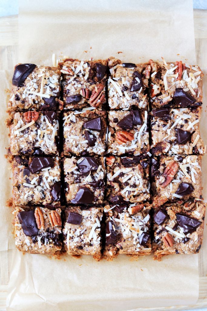 Healthy Almond Butter Magic Bars - Daisybeet