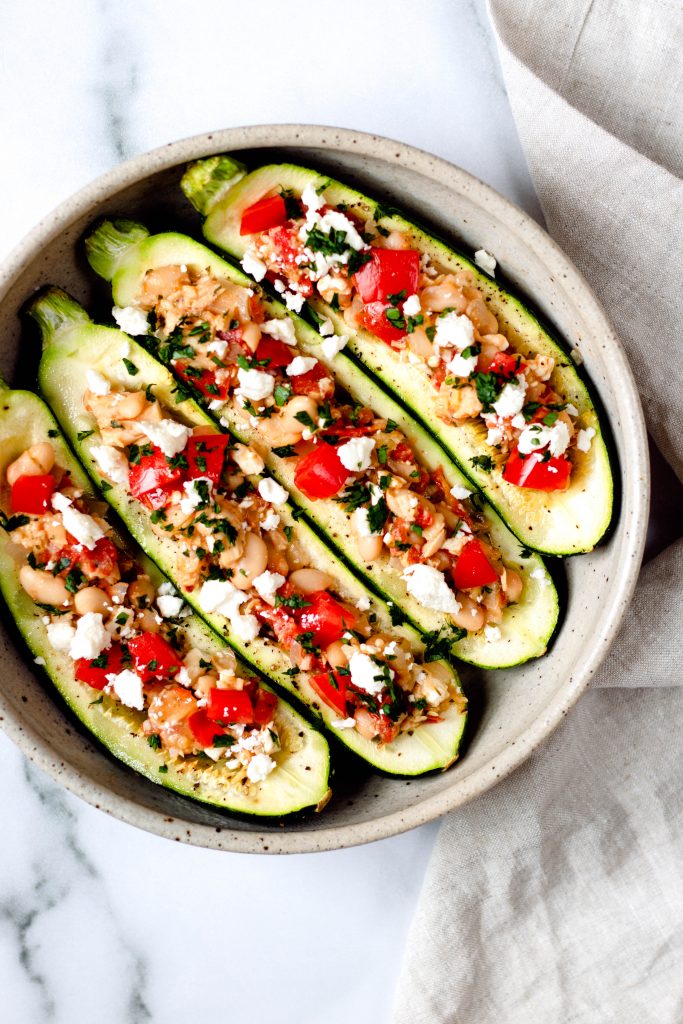 Mediterranean Stuffed Zucchini - Daisybeet