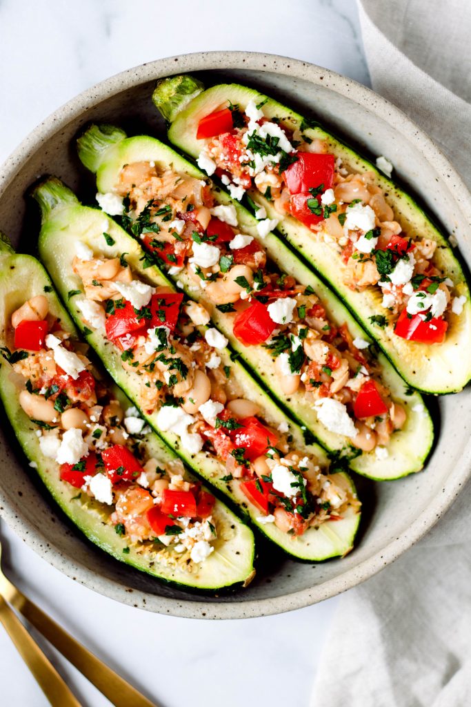 Mediterranean Stuffed Zucchini - Daisybeet