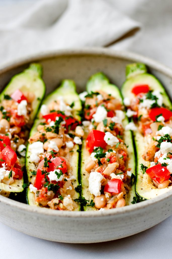 Mediterranean Stuffed Zucchini - Daisybeet