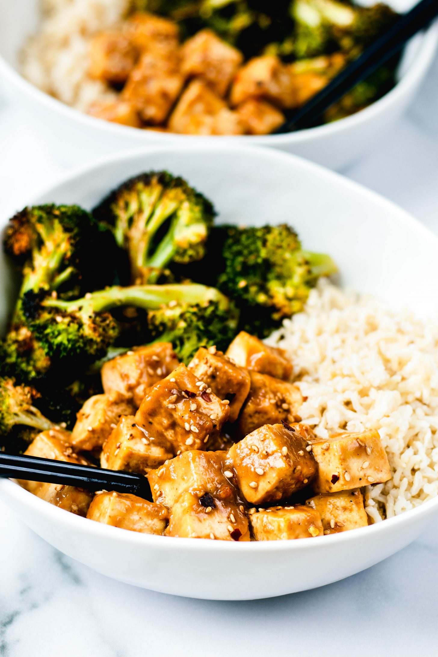 Peanut Tofu Bowls - Daisybeet