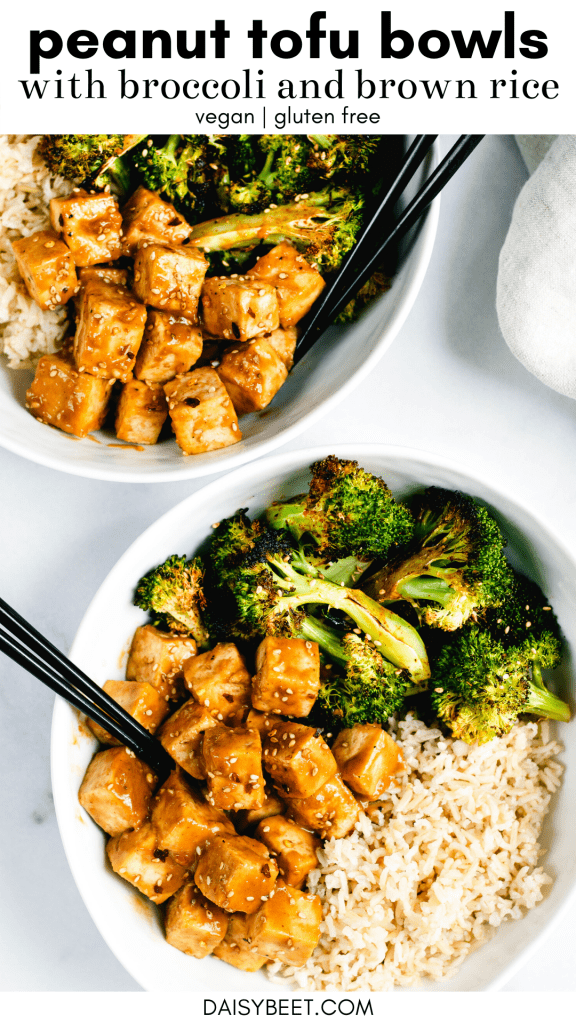 Peanut Tofu Bowls - Daisybeet