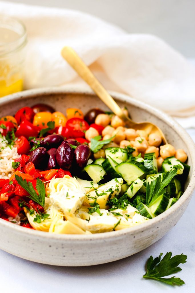 Mediterranean Brown Rice Salad - Daisybeet