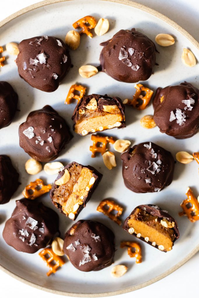 Homemade Healthy Reese's Take 5 Candy Bars (Vegan) - Daisybeet