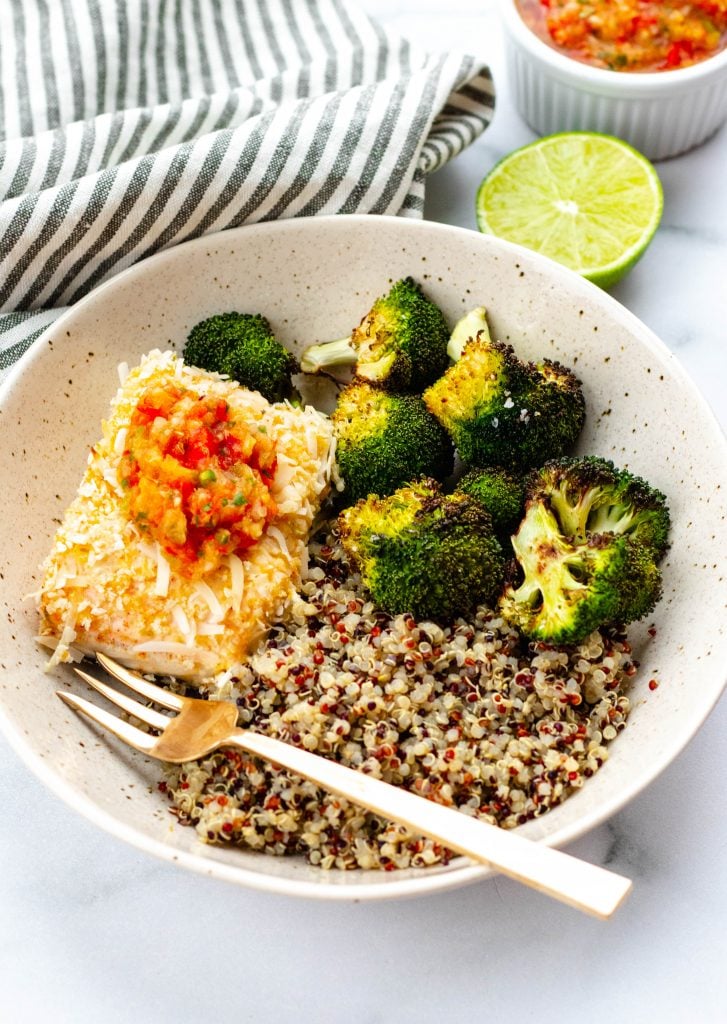 Coconut Crusted Salmon with Citrus Salsa | Daisybeet, MS, RD