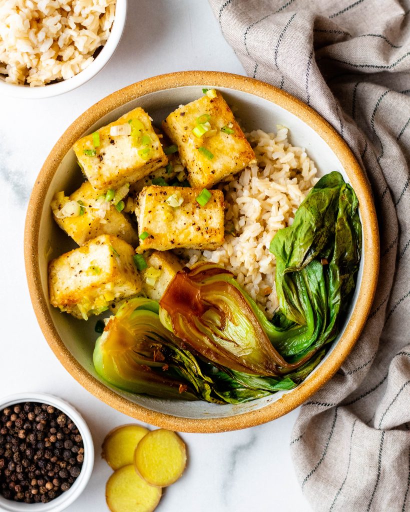 Crispy Salt and Pepper Tofu (Vegan, Gluten Free) | Daisybeet, MS, RD