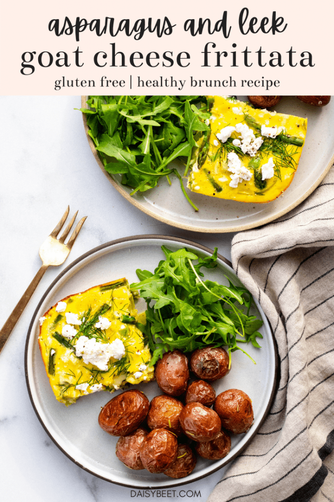 Asparagus and Leek Frittata with Goat Cheese | Daisybeet, Alex Aldeborgh, MS, RD