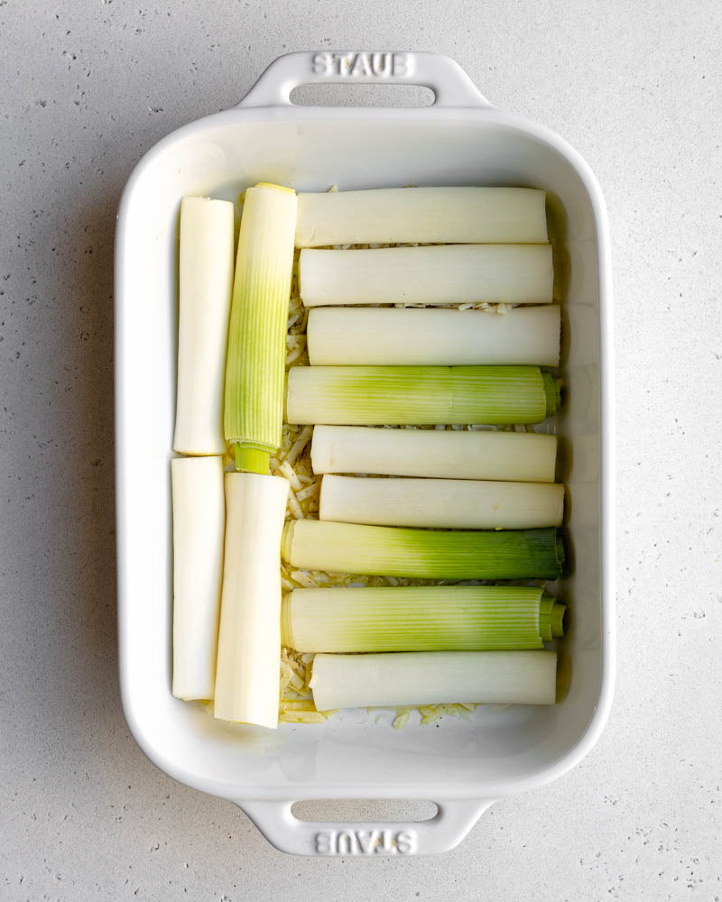 Oven Roasted Melted Leeks with Parmesan Cheese • Daisybeet