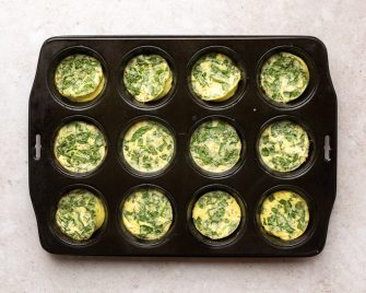 egg bites baked in a muffin tin