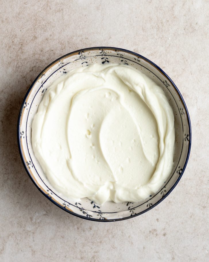 Bowl of greek yogurt