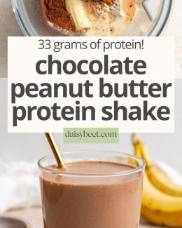 chocolate peanut butter protein shake